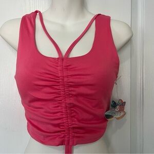 Vasana Pink Cropped Top Padded Small Women